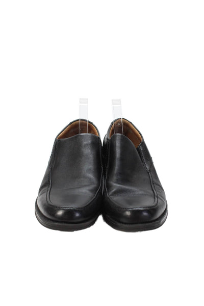 G.H. Bass and Co. Mens Leather Slide On Loafers Dress Shoes Black Size 11M