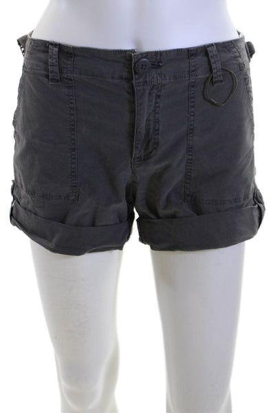 Sanctuary Unisex Cargo Chino Shorts Dark Gray Size 24