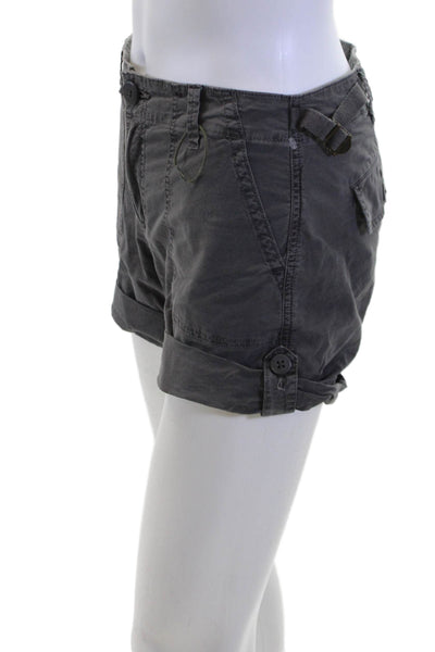 Sanctuary Unisex Cargo Chino Shorts Dark Gray Size 24