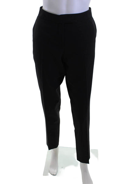 Theory Unisex Black Ankle Dress Pants Wool Hook & Eye Size 10