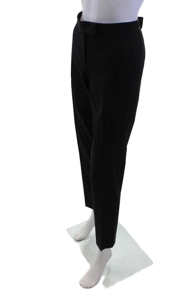 Theory Unisex Black Ankle Dress Pants Wool Hook & Eye Size 10