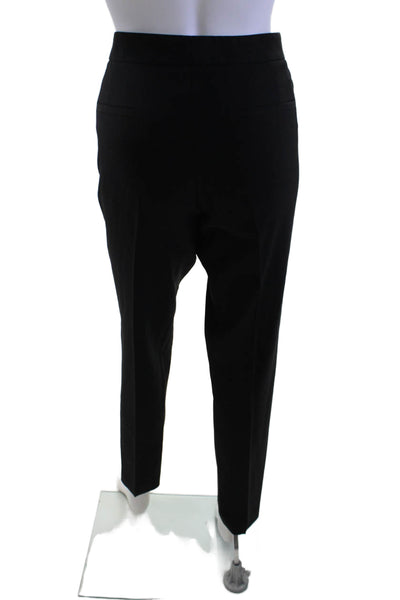 Theory Unisex Black Ankle Dress Pants Wool Hook & Eye Size 10
