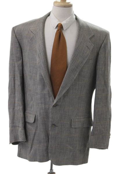 Bill Blass Mens Gray Check Sport Coat Size L