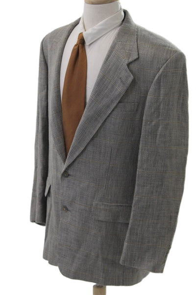 Bill Blass Mens Gray Check Sport Coat Size L