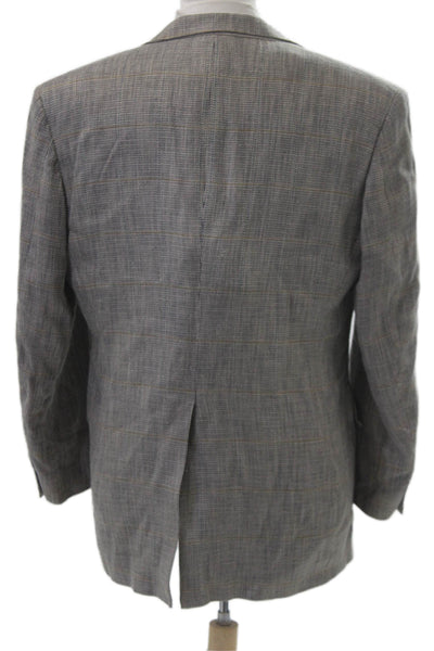 Bill Blass Mens Gray Check Sport Coat Size L
