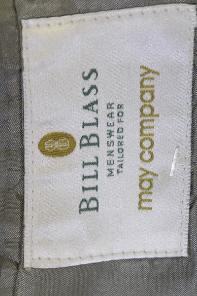 Bill Blass Mens Gray Check Sport Coat Size L