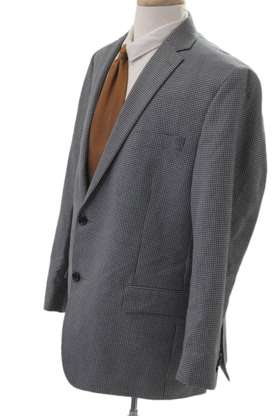 Michael Michael Kors Men Gray Checked Blazer Size 44