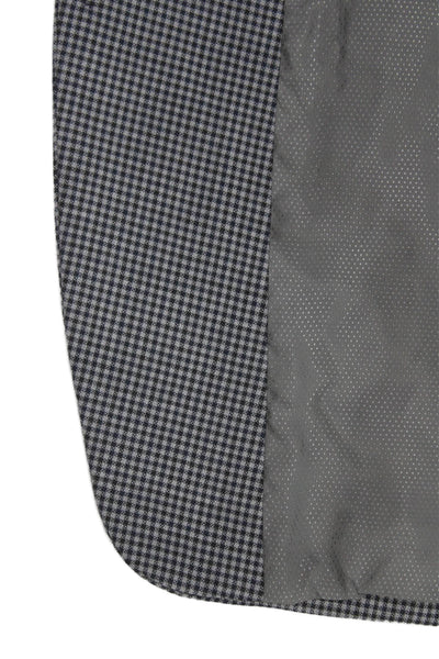 Michael Michael Kors Men Gray Checked Blazer Size 44