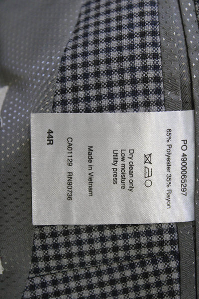 Michael Michael Kors Men Gray Checked Blazer Size 44