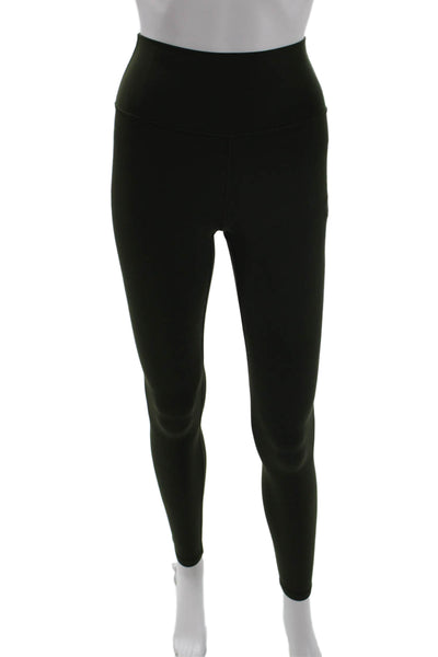 Athleta Women Ankle Leggings Green Nylon/Spandex Size XS