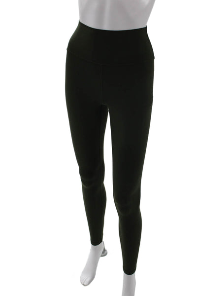 Athleta Women Ankle Leggings Green Nylon/Spandex Size XS