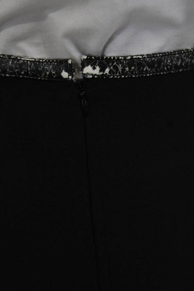 Courreges Women A-Line Mini Skirt Black Wool Size 36