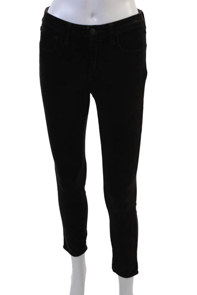 L Agence Womens Ankle Skinny Black Jeans Size 26