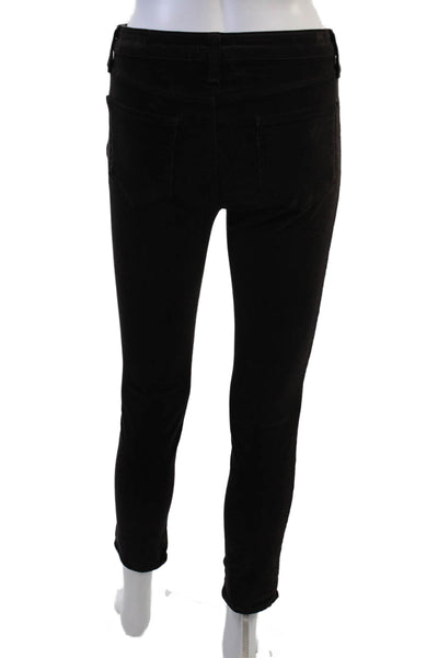 L Agence Womens Ankle Skinny Black Jeans Size 26