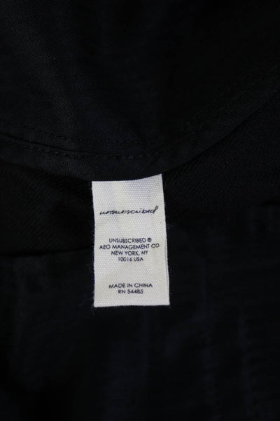 Unsubscribed Womens Dress Pants Black Classic Solid Size 4