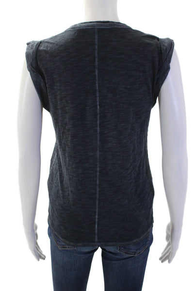 Veronica Beard Womens Jersey T-Shirt Dark Gray Pima Cotton Crewneck Size XS