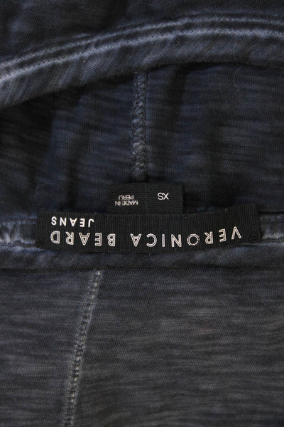 Veronica Beard Womens Jersey T-Shirt Dark Gray Pima Cotton Crewneck Size XS