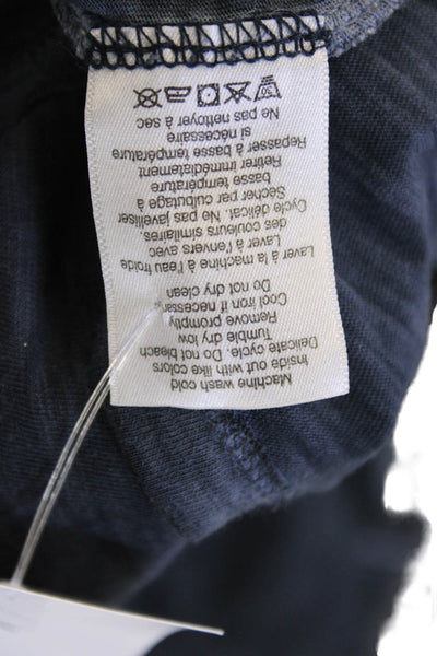 Veronica Beard Womens Jersey T-Shirt Dark Gray Pima Cotton Crewneck Size XS