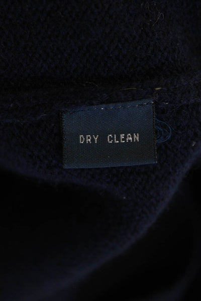 Lauren Ralph Lauren Mens V-Neck Pullover Sweater Dark Blue Lambswool Size M