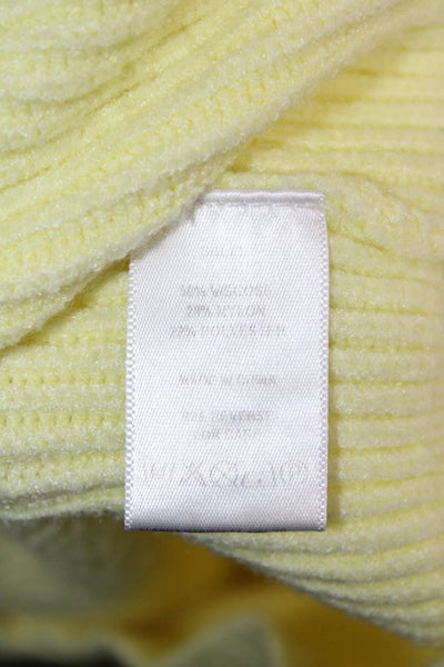 Olivia Rubin Women Cardigan Yellow V-Neck 3/4 Sleeve Button Size XS