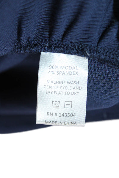 Marie Oliver Women Sleeveless V-Neck Dark Blue Modal Spandex Tank Size 4