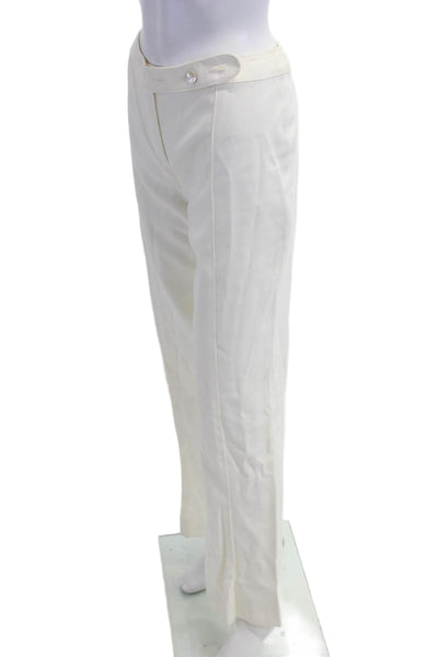 Valentino Women Dress Pants White Button Closure Designer Size 32