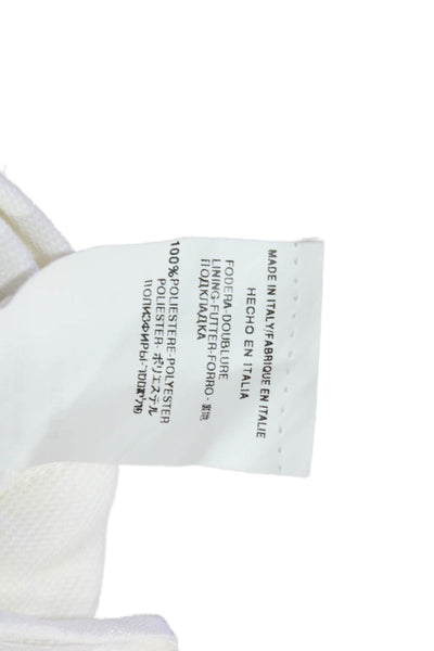 Valentino Women Dress Pants White Button Closure Designer Size 32