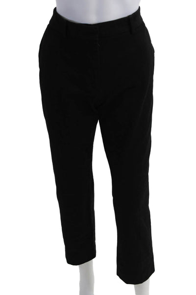 Joseph Unisex Cropped Ankle Dress Pants Black Size 40