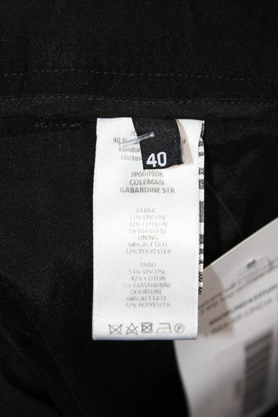 Joseph Unisex Cropped Ankle Dress Pants Black Size 40