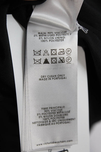 Victoria Victoria Beckham Womens Wrap Mini Skirt Black Size 6