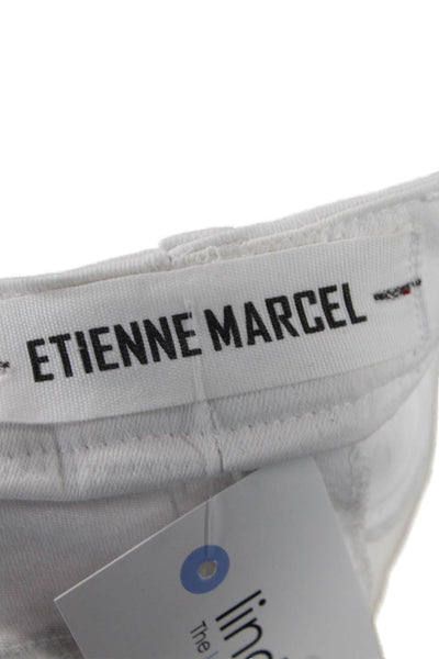 Etienne Marcel Women Ankle Jeggings White Low Rise Size 28