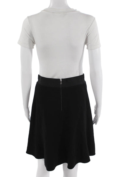 Elie Tahari Womens A-Line Black Skirt Size S