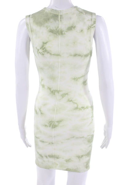 Enza Costa Women Bodycon Tank Dress Green Modal Blend Size S