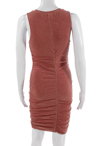 Sundry Women Bodycon Tank Dress Brown V-Neck Sleeveless Short Size 1