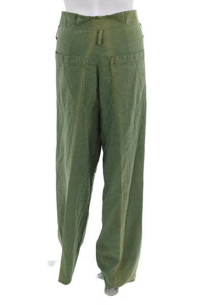 Boyish Unisex Paperbag Pants Green Size 29