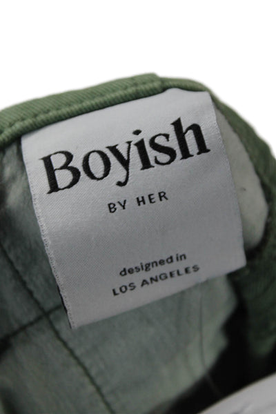 Boyish Unisex Paperbag Pants Green Size 29