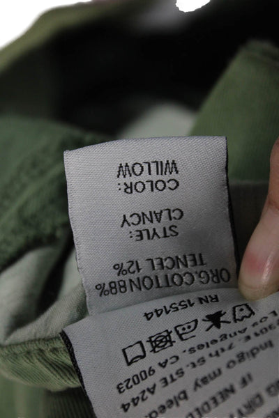 Boyish Unisex Paperbag Pants Green Size 29
