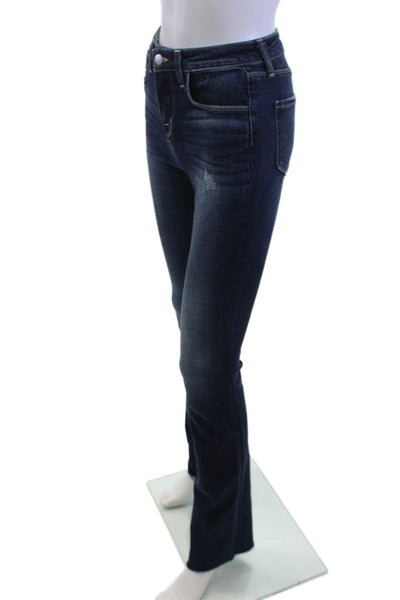 L'Agence Women Dark Blue Straight Jeans Size 24