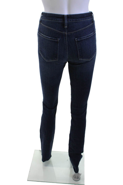 L'Agence Women Dark Blue Straight Jeans Size 24