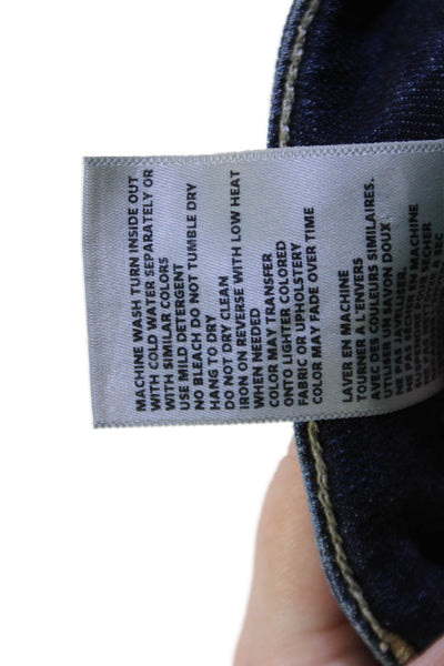 L'Agence Women Dark Blue Straight Jeans Size 24