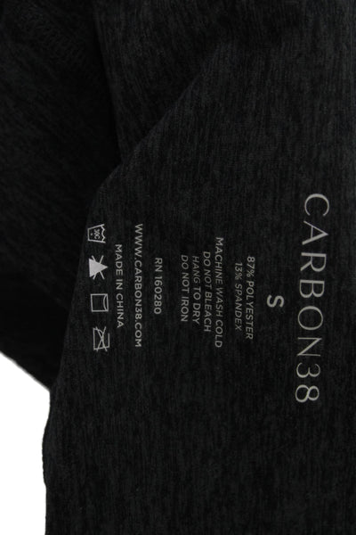 Carbon 38 Womens Windbreaker Dark Gray High Neck Zip Size S