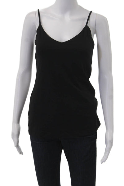 Club Monaco Women Black V-Neck Sleeveless Camisole Nylon/Spandex Size M