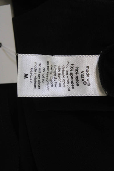 Club Monaco Women Black V-Neck Sleeveless Camisole Nylon/Spandex Size M