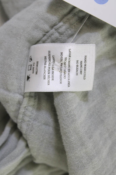 Rails Women Gray 100% Cotton Collared Button-Up Long Sleeve Top Size S