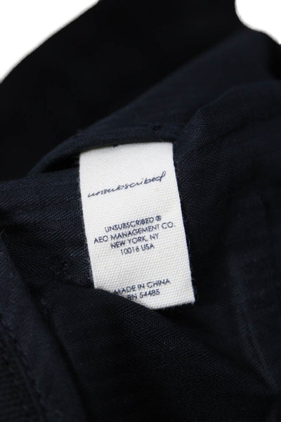 Unsubscribed Womens Cropped Dress Pants Black Size 4