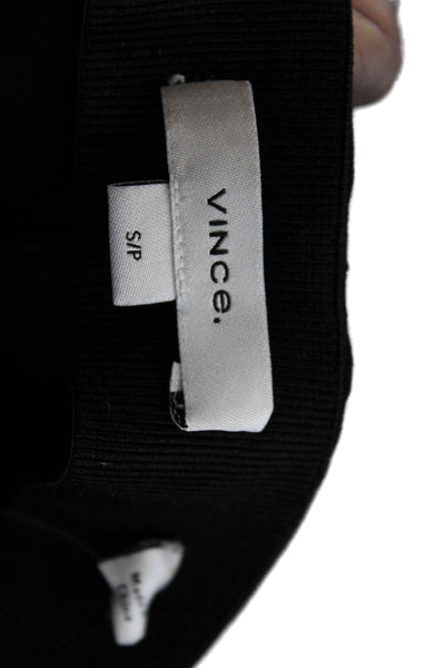 Vince Women Black Ankle Cropped Dress Pants Size S