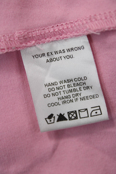 LPA Women Bodycon Slip Dress Pink Square Neck Sleeveless Knee-Length Size S