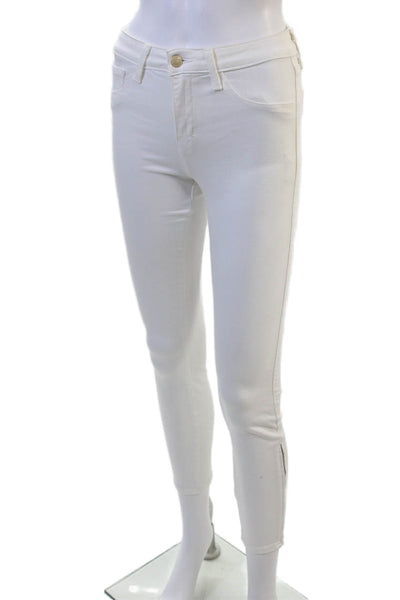 L'Agence Women Ankle Jegging White Size 24