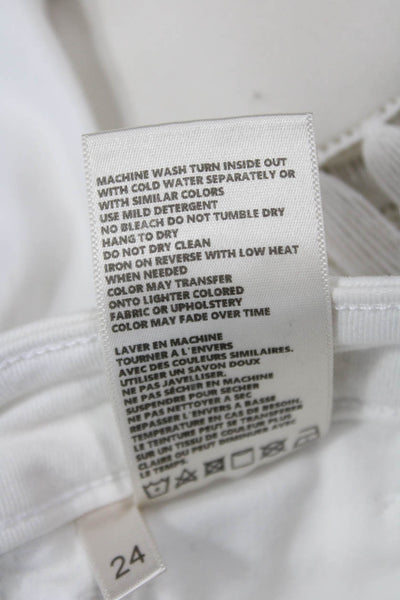 L'Agence Women Ankle Jegging White Size 24