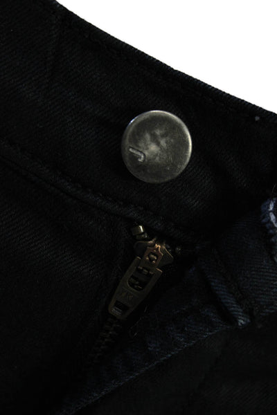 J Brand Womens Ankle Skinny Biker Jeans Black Size 25